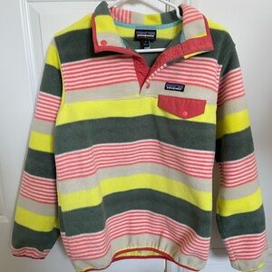 Patagonia Women’s Synchilla Striped Fleece Sweater - Multicolor